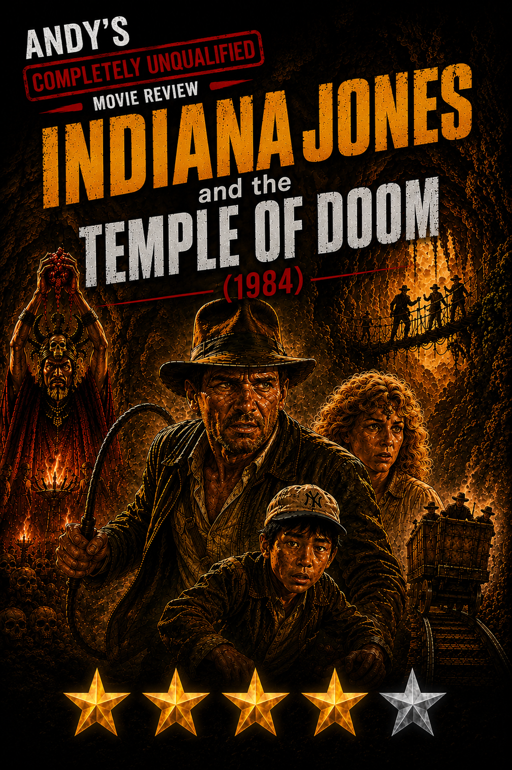 Indiana Jones and the Temple of Doom (1984) movie poster